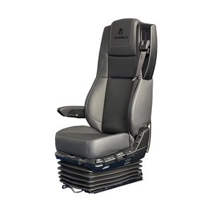 Grammer MSG115 Estilo de lujo Suspensión neumática ergonómica Asiento de camión Soporte lumbar ajustable Tela de ventilación de calefacción/Cuero Gris - Product Image 1