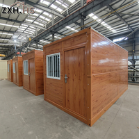Maison conteneur pliable réutilisable avec transport compact pour l'hébergement sur site
