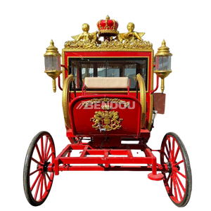 Calèche royale électrique pour sites touristiques extérieurs, véhicule de tourisme de luxe de conception européenne pour mariages - Product Image 1
