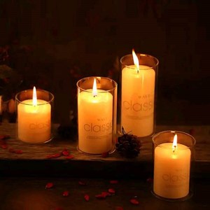Hot Sale Luxury 150ml High Borosilicate Heat Resistant Vessel <strong>Glass</strong> <strong>Candle</strong> Jar Bamboo Lids Custom Logo Candlestick <strong>Holder</strong> - Product Image 5