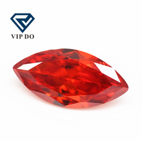 1.5x3mm-8x16mm forme de marquise orange/orange rouge zircone cubique pierres précieuses en vrac marquise synthétique coupe à facettes pierres de zircone CZ