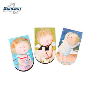 Marque-page magnétique avec logo personnalisé Marqueurs de gardien de pages aimant de planificateur de cadeaux amoureux Feuilles d'or Accessoire de lecture de marque-pages - Product Image 3