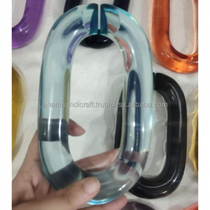 Customized Modern Acrylic Chain Wall Accents Handmade Modern <b>Ornamental</b> Resin Hanging for Home Decor Diwali Festival Ready - Product Image 1