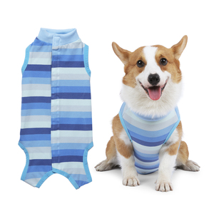 Traje de recuperación postquirúrgica <span class=keywords><strong>para</strong></span> <span class=keywords><strong>perros</strong></span> de algodón suave antiarañazos, alternativa al collarín E-collar, transpirable, <span class=keywords><strong>para</strong></span> razas pequeñas, fácil de poner. - Product Image 5