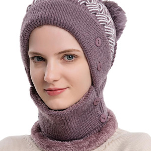 Winter Collections <b>Women</b> <b>Beanie</b> Neck Warmer For Casual Fashion With Multiple Styles Private Label Options <b>Beanie</b> Caps - Product Image 2