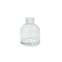 Diffuseur de parfum d'ambiance en verre ambré transparent de luxe 50 ml 100 ml avec bouchon à vis pour aromathérapie et décoration intérieure