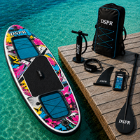 Planche à pagaie gonflable tout-terrain personnalisée avec fenêtre panoramique, personnalisation du logo gratuite, livraison la plus rapide en 7 jours