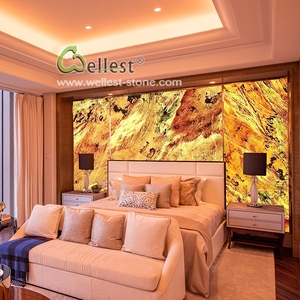<span class=keywords><strong>Panneau</strong></span> mural translucide rétroéclairé en pierre naturelle pour la maison, le bureau, l'hôtel, la réception, le <span class=keywords><strong>restaurant</strong></span> - Product Image 4