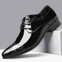 Chaussures classiques italiennes pour homme en cuir grande taille 48