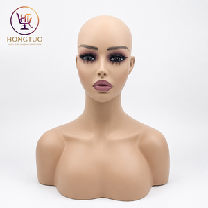 หัวหุ่นจำลองผู้หญิงแบบสมจริงสำหรับแสดงวิกผม ต่างหู และเครื่องประดับ - Product Image 1