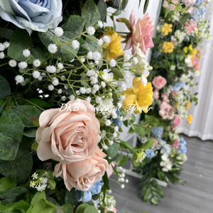 DKB usine artificielle en gros 2024 nouvelle soie artificielle mariage arc fleurs arc fleur panneau pour mariage - Product Image 5