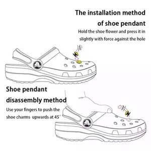 Cheap Baseball Sports <span class=keywords><strong>Shoe</strong></span> Encantos Decorações Tamancos Encantos PVC Sapatos Acessório Houston Sapatos Ornamento Venda Quente - Product Image 5