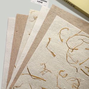 Geschenkverpackung DIY Kunsthandwerk Papier Handgemachtes Naturpapier aus Pflanzenfasern mit Strukturdesign für Scrapbooking Premium - Product Image 4
