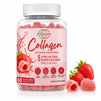 Gommes de collagène hydrolysé sans sucre pour le système immunitaire, la peau, les cheveux, les ongles, les os et les articulations - pour adultes