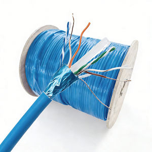 <span class=keywords><strong>Cable</strong></span> LAN Cat6 FTP <span class=keywords><strong>de</strong></span> Cobre Desnudo <span class=keywords><strong>de</strong></span> Longitud Personalizada, Alta Anchoa <span class=keywords><strong>de</strong></span> Banda y Baja Interferencia, para Instalación en Pared, 22 AWG, Resistente a Químicos - Product Image 4
