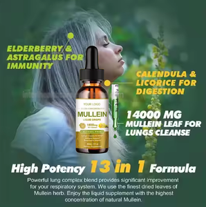 Gotas de Gordolobo para Adultos OEM, Suplemento Herbal Líquido Oral con Extracto Natural de Hoja de Gordolobo, Beneficios Antioxidantes y para la Limpieza Pulmonar - Product Image 3