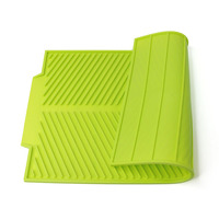 Napperon résistant à la chaleur silicone vidange plat de séchage de tapis de séchage