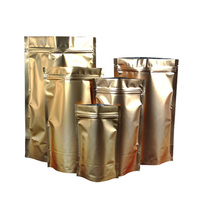 Sac cadeau en aluminium brillant à impression dorée pour Noël, prix d'usine, vente chaude