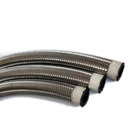 Kit de tuyaux pour refroidisseur d'huile en nylon, pvc/NBR tressé, noir, en caoutchouc synthétique et acier inoxydable tressé, kits de lignes de carburant