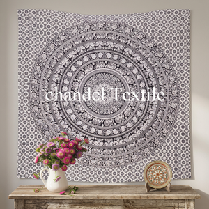 Manta Decorativa con Estampado de Elefante y Mandala Psicodélico, Tapiz Indio para Pared, Cubrecama Hippie, Decoración para Picnic - Product Image 5