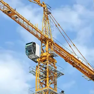 Máquina de construcción, de 10t en topless grúa torre, en stock, venta de grúa torre de viaje en venta en los Emiratos Árabes Unidos