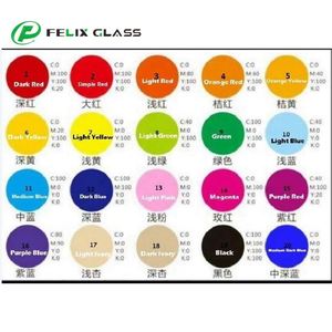 Filtros de Vidrio Gobo Personalizados FELIX a Todo Color con Recubrimiento AR/AF/AG y 96% de Transmitancia de Luz - Product Image 1