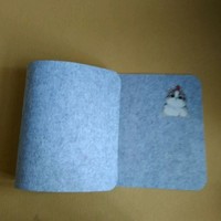 Tapis de souris de bureau en feutre gris foncé