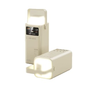 Estación de Energía Portátil de 160000mAh y 120W con Carga Rápida, Pantalla LED y Luz Integrada, Color Blanco - Product Image 1