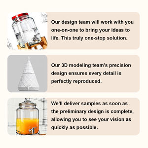 Atacado Hot Selling Classic 11L Cold Water Juice Beverage Glass Drink <span class=keywords><strong>Dispenser</strong></span> com Tap Stand - Product Image 4