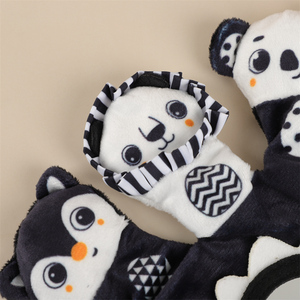 Burattini da Mano - Giocattoli di Peluche per Giochi di Immaginazione e Racconti - Burattino da Mano 30x20cm con 5 Animali in un Unico Guanto con Specchio - Product Image 4