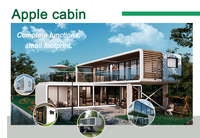 Capsules de maisons préfabriquées modernes en structure acier Boxable, prêtes à être expédiées, modulaires, pour villas et appartements