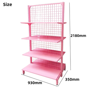 מדף תצוגה קיר רשת מתכת בהתאמה אישית לחנות קמעונאית לאביזרי טלפון, צעצועים, בובות, חטיפים, ממתקים ומזון - Product Image 2