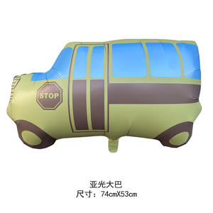 Nuevo globo de aluminio mate coche de policía camión de bomberos decoración de fiesta de cumpleaños coches globos - Product Image 4