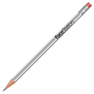 Crayon en bois naturel personnalisé à bas prix avec gomme et impression de logo sur mesure - Product Image 6