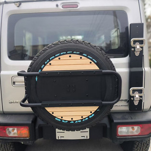 <span class=keywords><strong>Accessoires</strong></span> Tellika JB74, housse de roue de secours en acier noir pour <span class=keywords><strong>Suzuki</strong></span> <span class=keywords><strong>Jimny</strong></span> JB64 2023 2024 3 portes 5 portes - Product Image 2