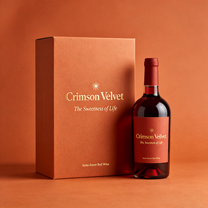 Boîte d'emballage de vin rouge semi-doux en carton pliable avec impression UV et logo personnalisé pour la vente en gros - Product Image 3
