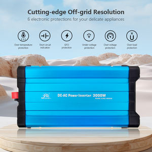 Inversor de Onda Sinusoidal Pura de 3000 Vatios OEM/ODM, Convertidor de Voltaje de 12v a 220v, Inversor Solar - Product Image 2