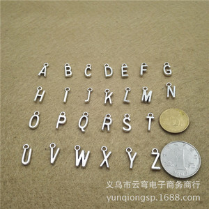 จี้ตัวอักษรเงินทิเบต สีเงินโบราณ สำหรับทำเครื่องประดับ DIY จี้ห้อยคอ สร้อยข้อมือ สร้อยคอ และอุปกรณ์เสริม - Product Image 2