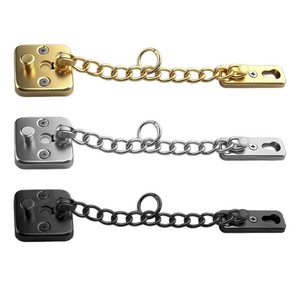 Chaîne antivol en acier inoxydable, boucle de verrouillage de porte, panneau épaissi, installation facile pour porte d'entrée, sécurité pour maison en location - Product Image 3