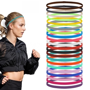 Banda Deportiva Delgada de Silicona Antideslizante, Banda Elástica para el Cabello para Correr, Yoga, Fútbol, Entrenamiento, Unisex, Logotipo Personalizado, Venta al Por Mayor - Product Image 1