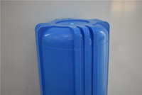 Système de Filtration RO, cartouche filtre bleu 20 ", simple étage, 20 pouces, pour eau, liquide, filtre Micro PP, boîtier en plastique