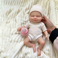 Poupée Reborn en silicone de 30 cm (12 pouces) avec visage souriant, jouet compagnon pour enfants