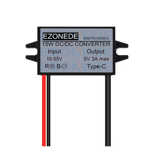 Dc Dc 10-55V Naar 5V Converter 12V 24V 36V 48V Naar 5V 3a 15W Type C Usb Uitgangsadapter Spanningsregelaar Step-Down Module - Product Image 2