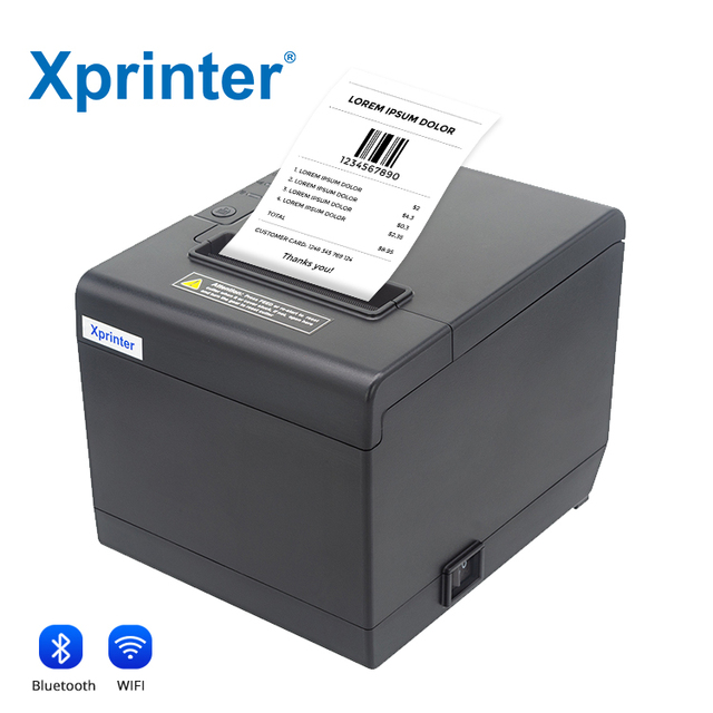 Xprinter XP-Q851L Desktop Thermal Printer 80mm Printer 230mm/s MAX High Speed With Usb / Serial / Bt Support Receipt Printer