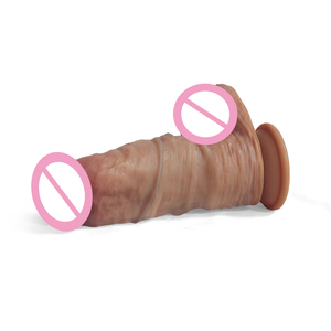 8 Zoll großer Penis lebensechte echte Frau Muschi stimulieren <span class=keywords><strong>Dildo</strong></span> zwei Schichten Silikon Schwanz Sexspielzeug für weibliche Vagina Masturbation - Product Image 6