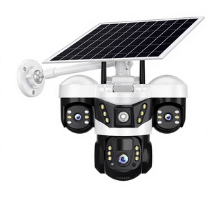 Kit de caméra CCTV sans fil Arronna 4G LTE à énergie <span class=keywords><strong>solaire</strong></span> PTZ IP66 H.265 6MP pour extérieur et ferme - Product Image 1