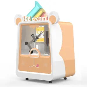 Distributore automatico di gelato a gettoni congelato Soft Icecream Smart Automatic Robot Maker distributore automatico di gelato