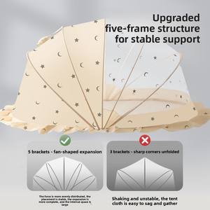 Mosquitera Plegable Portátil para Bebés Recién Nacidos, para Cuna, Protección para el Hogar <span class=keywords><strong>en</strong></span> Verano - Product Image 3