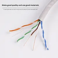 Câble réseau LAN intérieur Cat5e haute vitesse personnalisé en usine, facile à déployer, câble réseau UTP Cat5e
