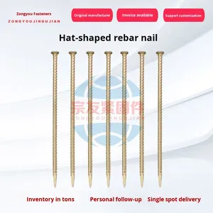 Trùm đầu loại thép thẳng thường móng tay đầu phẳng chế biến gỗ xi măng mặt đất hỗ trợ-thanh sắt nước ngoài và móng đất - Product Image 4